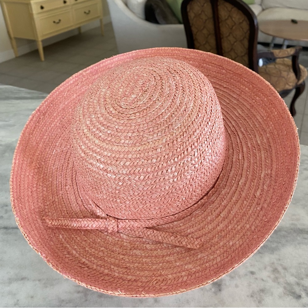 Peach Straw Hat Sun Hat Summer Hat Beach Hat - Picture 6 of 10